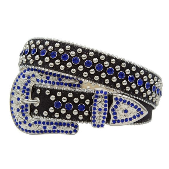 KARMA BELT - STUDS AND RHINESTONES - KMA1030