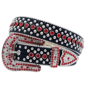 KARMA BELT - STUDS AND RHINESTONES - KMA9009